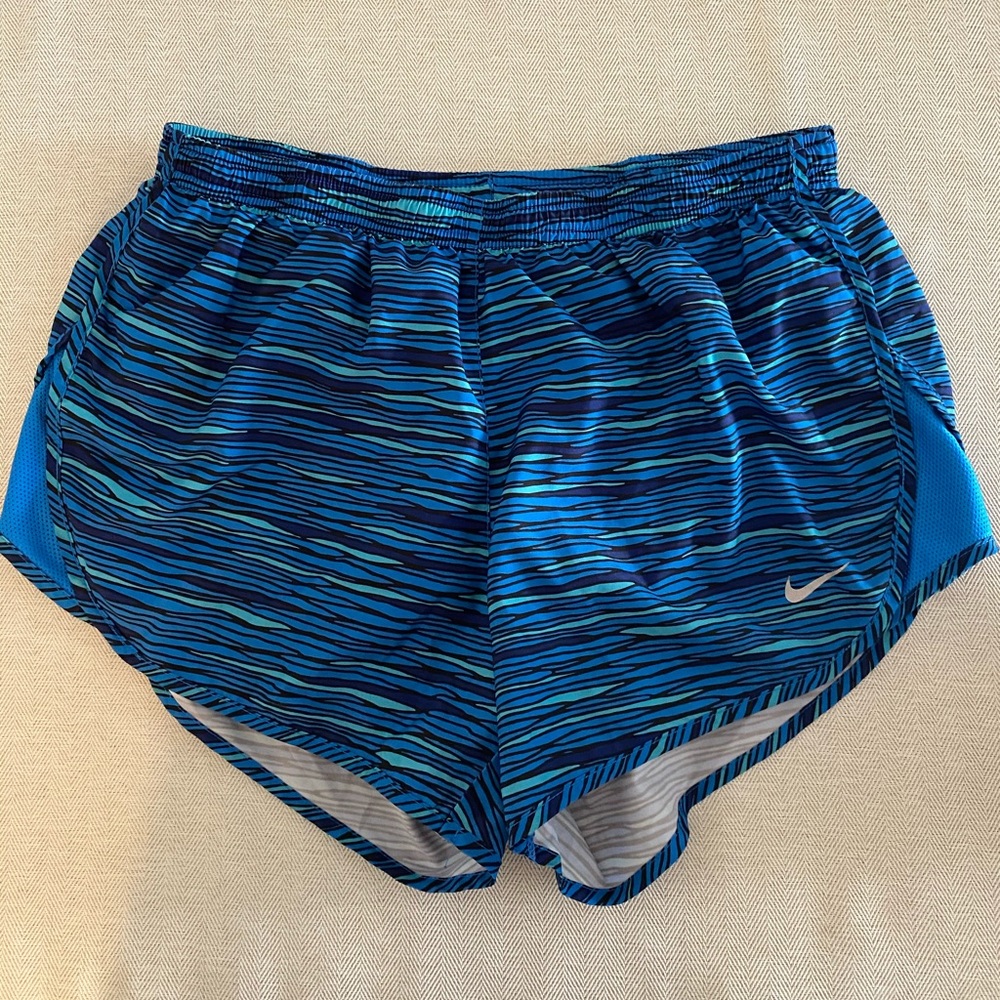 Nike blue running shorts
